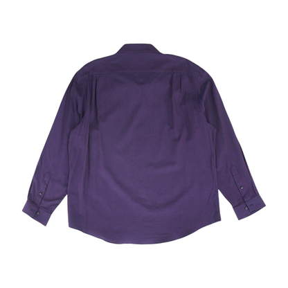 Purple Striped Long Sleeve Button Down