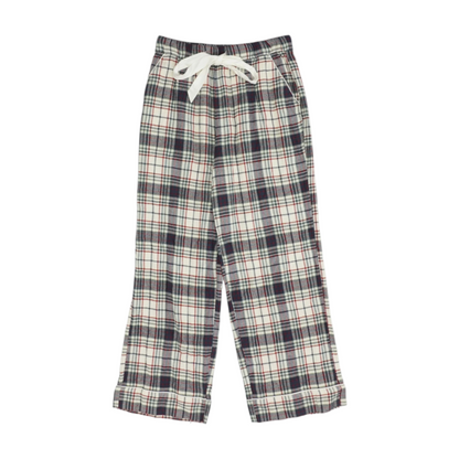 Navy Plaid Pajama Bottom
