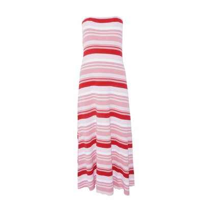 Multi Striped Midi Dress