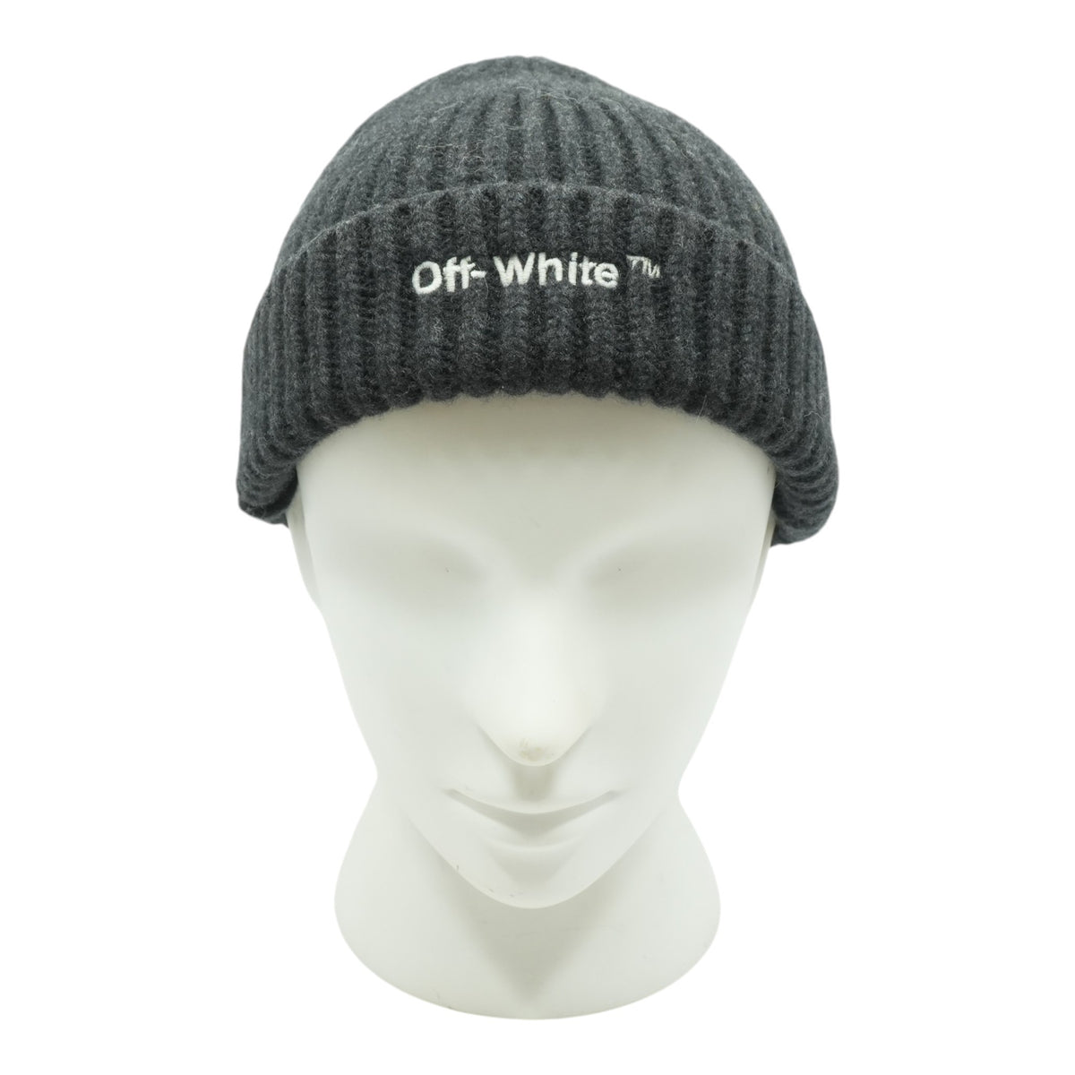 Helvetic Ribbed Beannie in Dark Heather Grey