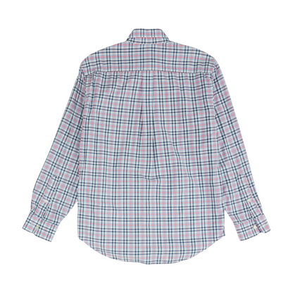 Blue Plaid Long Sleeve Button Down