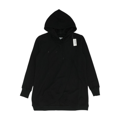 Black Solid Hoodie Pullover