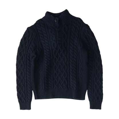 Navy 1/4 Zip Sweater