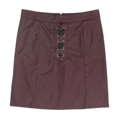 Maroon Mini Skirt