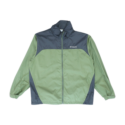 Olive Color Block Rain Jacket