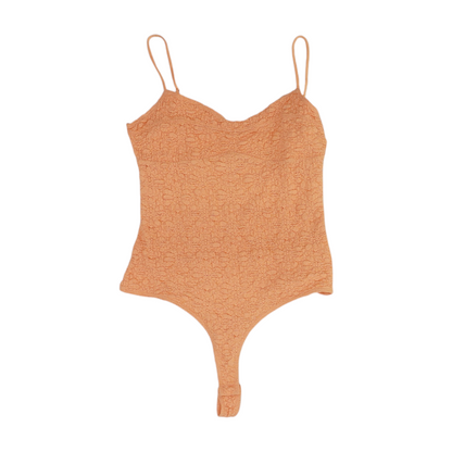 Peach Bodysuit Blouse