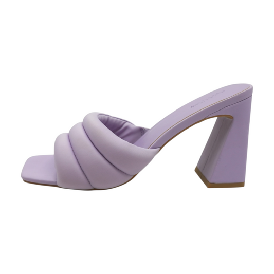 Purple Block Heels