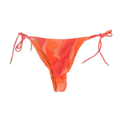Orange Abstract Swim Bottom