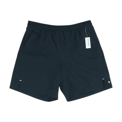 Black Solid Active Shorts