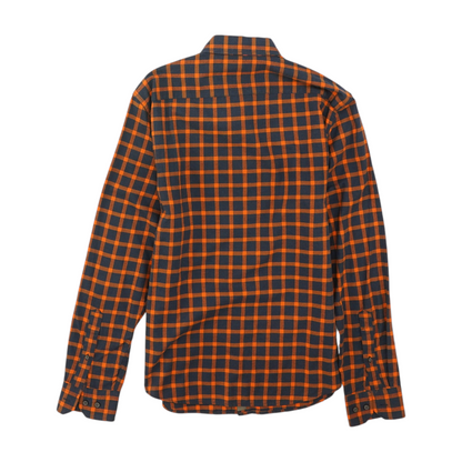 Navy Check Flannel Button Down