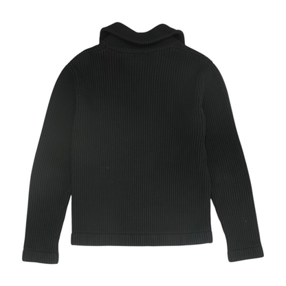 Black Solid Cardigan Sweater