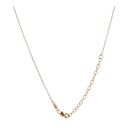 1/2 Ct 14K Rose Gold Bezel Set Solitaire Diamond Pendant Necklace