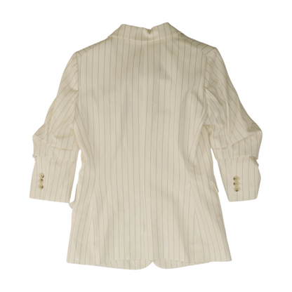 Ivory Striped Blazer