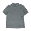 Gray Solid Short Sleeve Polo