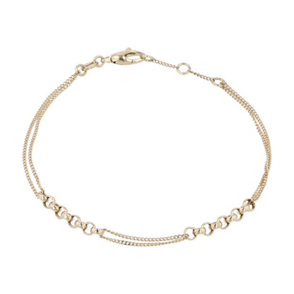 14K Yellow Gold Chain Bracelet