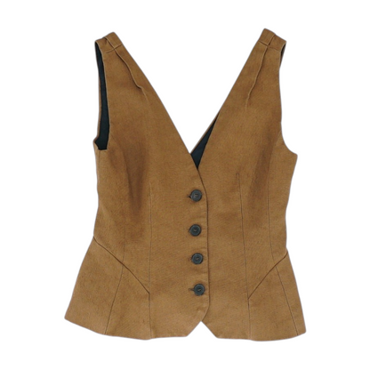 Brown Cropped Blouse