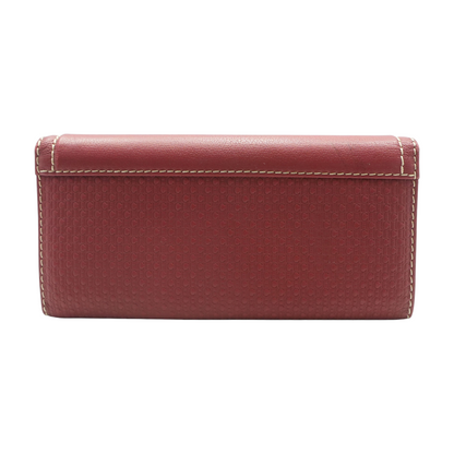 Red American Wallet with Removable Coin Purse