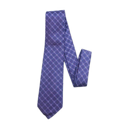 Purple Geometric Neck Tie