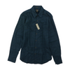 Navy Plaid Flannel Button Down