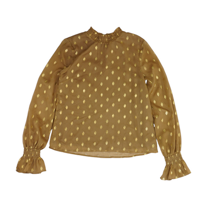 Gold Polka Dot Blouse