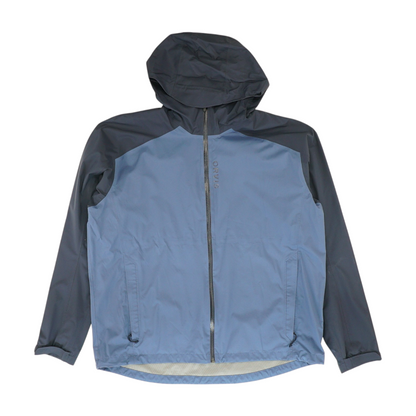 Blue Color Block Rain Jacket