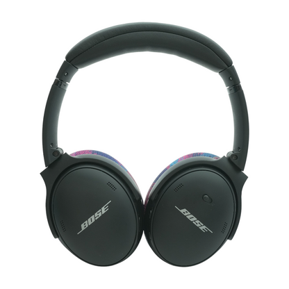 Black QuietComfort 45 Noise Cancelling Headphones With Blue/Pink Earpads