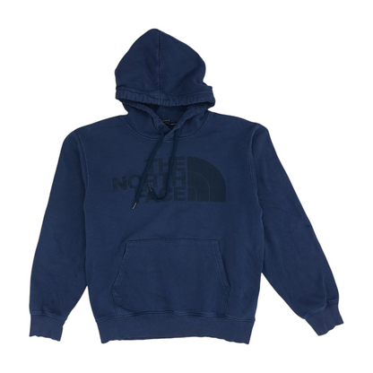 Blue Solid Hoodie Pullover