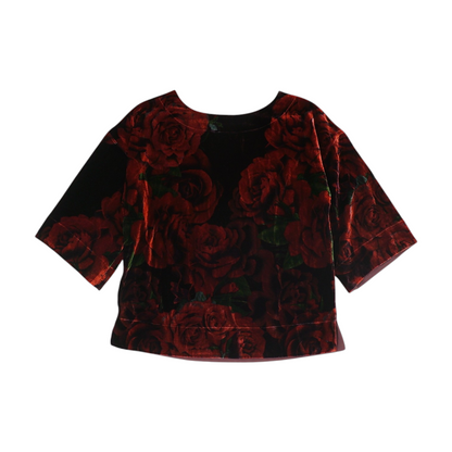 Maroon Floral Blouse
