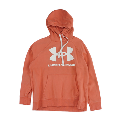 Peach Solid Hoodie Pullover