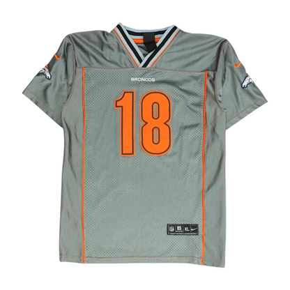 Boys' Gray Denver Broncos Short Sleeve Jersey