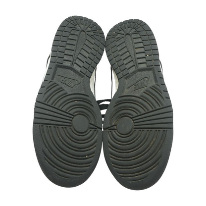 Dunk Low Black Leather Athletic Shoes