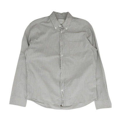 Gray Check Long Sleeve Button Down