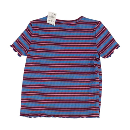Multi Striped Crewneck T Shirt