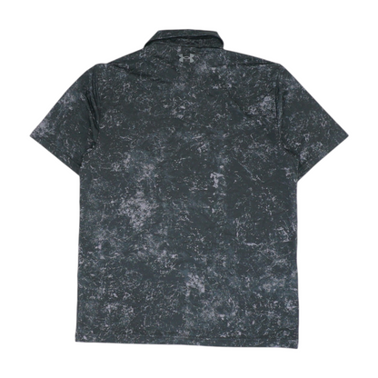 Black Tie-Dye Short Sleeve Polo