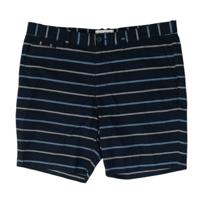 Navy Striped Casual Shorts