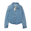 Blue Solid Denim Jacket