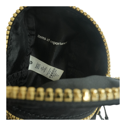 Black Nylon Mini Backpack Key Chain