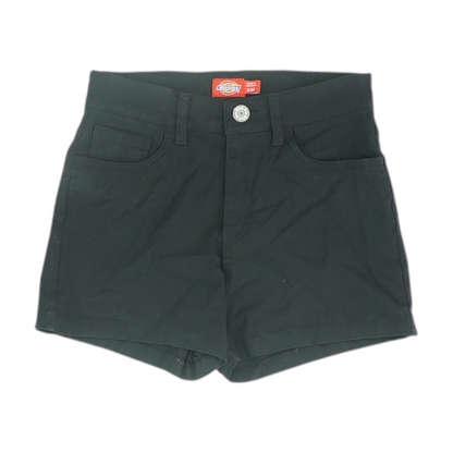 Black Solid Chino Shorts