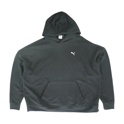 Black Solid Hoodie Pullover