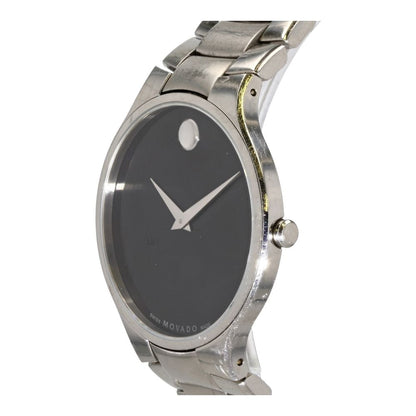 Men's Museum Classic Black Dial Stainless Steel Watch