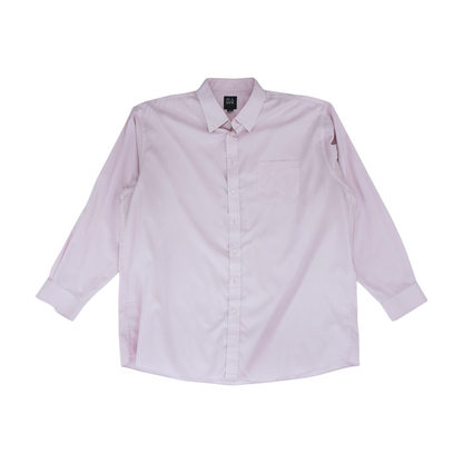 Pink Solid Long Sleeve Button Down