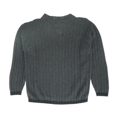 Charcoal Solid Pullover Sweater