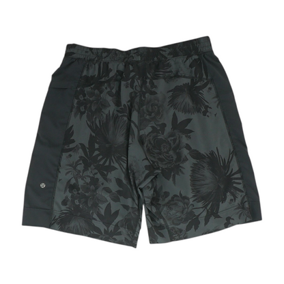 Black Floral Active Shorts