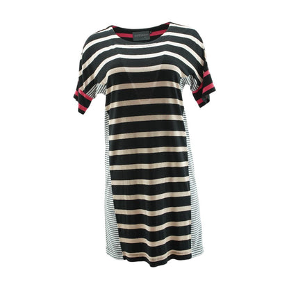 Black Striped Midi Dress