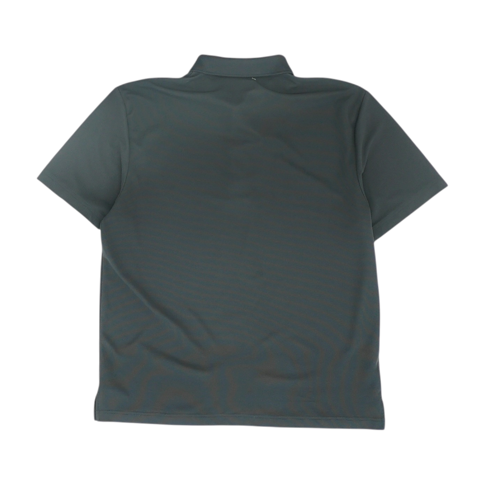 Black Solid Short Sleeve Polo