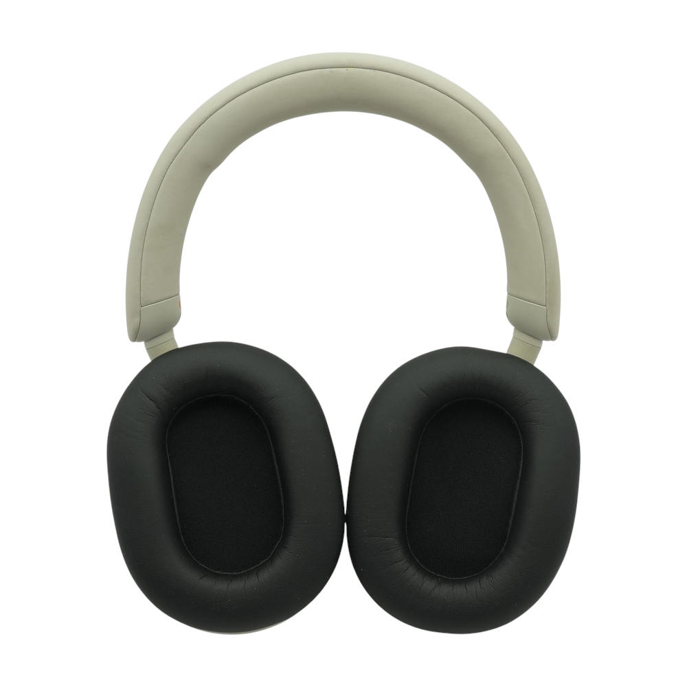Silver WH-1000XM5 Noise Cancelling Headphones With Black Earpads