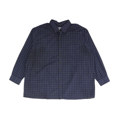 Blue Check Long Sleeve Button Down