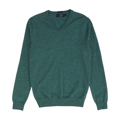 Teal Solid Pullover Sweater