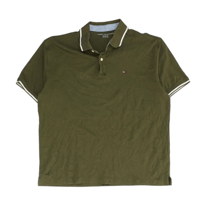 Olive Solid Short Sleeve Polo
