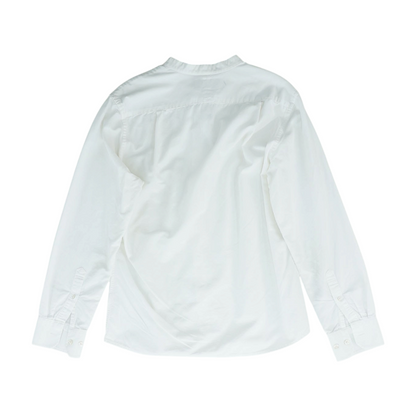 Ivory Solid Long Sleeve Button Down